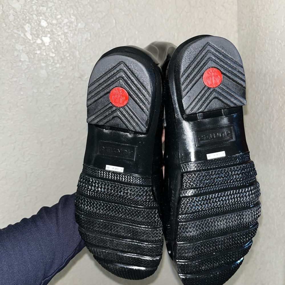 Hunter Original Tall Gloss Rain Boots Black Women’s - Picture 8 of 12